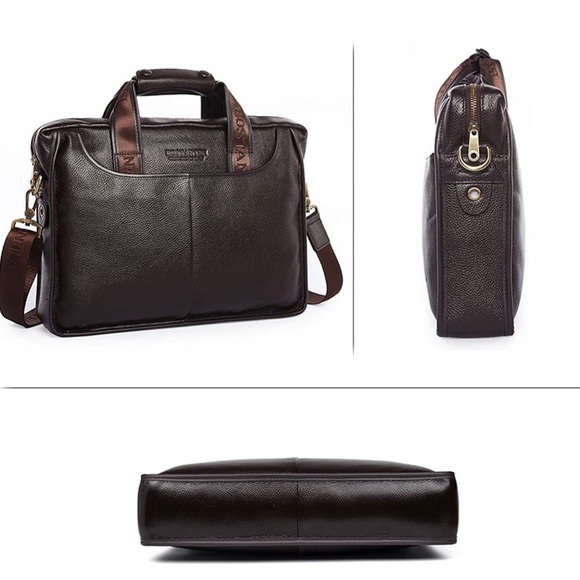 Bostanten leather Briefcase New w/o tag - Picture 6 of 10